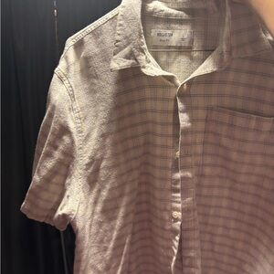 Hollister Men's Beige Checkered Shirt